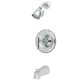 Kingston Brass KB6631CML Manhattan Tub and Shower Faucet, Polished Chrome [並行輸入品]