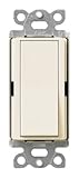 Lutron SC-3PS-ES Diva 15-Amp, 120-Volt to 277-Volt 3-Way Switch in Eggshell [並行輸入品]