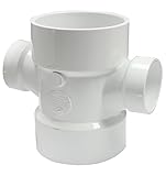 Canplas 192189 PVC DWV Sanitary Tee, 3 x 3 x 1 1/2 x 1 1/2-Inch by Canplas