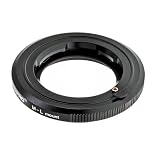 PEIPRO LM-Lレンズアダプターマニュアルフォーカス、ライカMマウントレンズとLマウントカメラパナソニックS1 S1R S1H S5ライカSL SL2 CLシグマFP DLSRとの互換性があります (ブラック モデル2) ブラックアダプター ブラックボタン、ブラックラバーリング付き