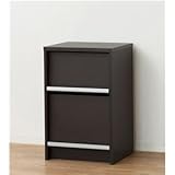 マガジンラック/ディスプレイ 〔チェルシー〕 フラップ式扉付き 幅45cm×奥行39.5cm ブラウン 〔組立〕