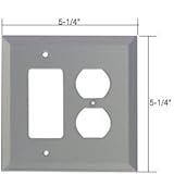 CRLデコラデュプレックスコンボガラスミラープレート – ブロンズby CR Laurence GMP18G
