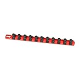 Ernst Manufacturing 8416-Red-1/2 13-Inch Socket Organizer and 11-1/2-Inch Twist Lock Clips [並行輸入品]