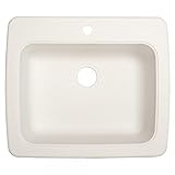Franke USA SW2522-1 Single Bowl Sink Granite 9-Inch Deep, White [並行輸入品]