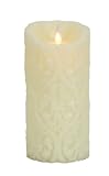 Boston Warehouse Mystique Flameless Candle, 7-Inch, Ivory Damask by Boston Warehouse