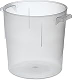 Carlisle 060530 Bains Marie Round Storage Container Only 6 Quart Translucent [並行輸入品]