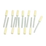 DealMuxバフ研磨ツール3ミリメートルシャンク5ミリメートルの円筒形（12ピース）ボブフェルト