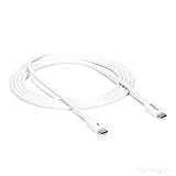 StarTech.com Thunderbolt 3 ケーブル 20Gbps 2m ホワイト USB Type-C/DisplayPort互換 TBLT3MM2MW