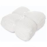 (ベアフット ドリームス)Barefoot Dreams RIBBED THROW 137×182cm White [並行輸入品]