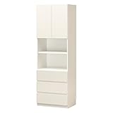 白井産業【SHIRAI】壁面収納 キャビネット チェスト 扉付 ポルターレ ホワイト 白 幅60cm 【2梱包】 POR-1860DHWH