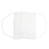 uxcell 14cm x 17.5cm 水洗い可　健康　ホワイト　ゴーズ　マウスフェイスシールドマスク