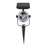 perfk ソーラーガーデンライト　防水 置物ライト　プロジェクターライト　おしゃれ　高輝度 ソーラー充電　鮮やか