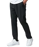 [エムアールユー] ストレッチパンツ メンズ 接触冷感 ゆったり ストレッチ M L LL 3L 4L 5L 6L 軽量 無地 イージーパンツ ズボン ブラック 6L