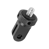 YAAAM 小型 1/4変換 固定 アクセサリー 各種 for GoPro互換品 Insta360互換品 アクションカメラ (1/4変換, 黒１個)