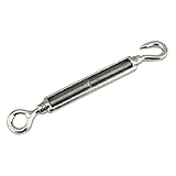 Fenteer ターンバックル　フック　弾性　防錆　屋外 - ワイヤ索具　全５サイズ　ステンレス　 - 235ミリメートル
