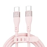 USB-C & USB-C ケーブル for iPhone/Type-C 絡まないケーブル 65W 結束バンド付き USB PD対応 シリコン素材採用 Galaxy iPad Pro MacBook Pro/Air /iPhone15 16 17各種対応