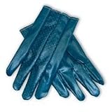 Excalibur 60-3105P/M Nitrile Coated Cotton Glove with Perforated Back Men's [並行輸入品]