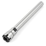 uxcell コレットチャック　スプリングチャック　スチール　シルバートーン　0.01mm　150mm　222g　1個入り