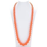 Consider It Maid Silicone Teething Necklace for Mom to Wear - FREE E-BOOK - BPA FREE and FDA Approve