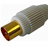 プッシュプラグ金メッキ白　２個入り　ＡＮＴ－Ｐ００１６Ｄ