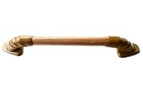 オムソリ いたわりバリアフリー手すり 32X450 オーク