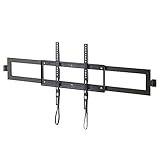 ドウシシャ ルミナス ノワール スチールラックパーツ テレビ壁掛け金具 TV壁掛けスタンド 可動式 24型~50型対応 幅111×高さ43×奥行5cm 薄型 NO110-TV 耐荷重40kg 頑丈 穴あけ不要 穴開けない 賃貸 テレビ 壁掛け 32インチ