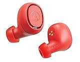 オーディオテクニカ audio-technica 完全ワイヤレスイヤホン ATH-CK3TW RD Bluetooth対応 左右分離型 小型 高音質 レッド