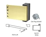 CRL真鍮仕上げユニバーサルpush-pullパドルハンドル<br/>プルを左