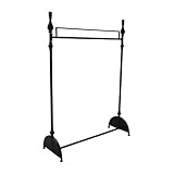 ハンガーラック 洋服掛け アイアン製 鉄 アンティーク風 ブラック [幅119×高163cm] INK-1401042H