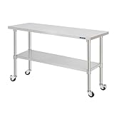 [日本製] ステンレス 作業台 キャスター付き 業務用 幅180cm 奥行45cm 高さ80cm 調理台 キッチン台 キッチン作業台 業務用キッチン ワークテーブル 防水性 耐油性 作業テーブル キッチン 家庭 厨房 工場 食器棚 収納 ステンレス作業台 kot2ca-18045