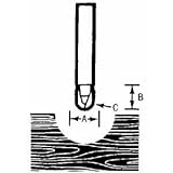 Vermont American23122Core Box Router Bit-3/16" COREBOX BIT (並行輸入品)