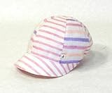 スタンプル(stample) オーガニックコットン ベビーキャップ サイズ：SS(46-48cm) カラー：ピンクボーダー
