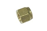 Generic Brass 1/4" OD Flare Short Forged Nut ,Brass Flare Tube Fitting(Pack of 5) [並行輸入品]