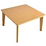 タンスのゲン 【人感センサー付】 こたつテーブル 68×68cm 正方形 継ぎ脚5cm コンパクトサイズ オールシーズン ナチュラル 21700021 NA