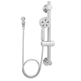 Speakman VS-3410-E2 Neo Anystream Low Flow Handheld Shower Head With Hose and 24-Inch ADA Grab Bar, 