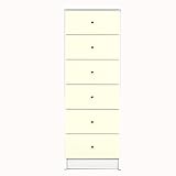 大川家具 nakakei チェスト ウィーク イエロー 40cm幅6段 093181