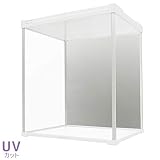 Fケース 日本製 コレクションケース 背面ミラー uvカット フィギュア アクリル ディスプレイ 約 幅35cm×奥行30×高さ40