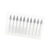 Perfk 10点セット　ロータリーヤスリ　ビットセット　切削用　6ｍｍ　バリ　タングステンバー　ダイ グラインダ　