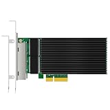 GLOTRENDS ST7419 2.5Gbps LAN カード 4 ポート 2500/1000/100Mbps NIC RJ45 LAN ポート PCI-Express X4 接続 (Mac OS 非対応)