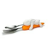 Fred & Friends SNACK RABBIT Bunny and Carrot Nesting Utensils, Set of 2 by Fred & Friends [並行輸入品]