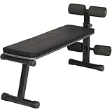 リーディングエッジ マルチシットアップベンチ フラットベンチ 2WAY 折り畳み式 コンパクト 耐荷重110kg 腹筋台 トレーニングベンチ LE-B40