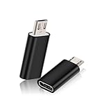 2個入り マイクロ USB to タイプC 変換 アダプター TYPE C to Micro USB 変換アダプター 充電とデータ転送 Type C メス to Micro USB オス データ転送 充電対応 for Galaxy、Nexus、Xperia、HUAWEI等Micro USB設備対応 (2個入り)