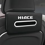 ハイエース 対応 車用ティッシュケース 車 ティッシュカバー HIACE 200系 GR 1～7型など内装アクセサリー バイザー・ヘッドレスト・アームレストに適用 車内 インテリア 高級PUレザー製 カーティッシュホルダー収納 1個(ハイエース 専用,ブラック)