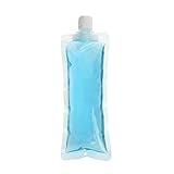 50個SpoutedフラットDrinkバッグ、ジュースPouches ( 6.75 Oz、8.5オンス、13オンス、4.9 Mil、15 mm注ぎ口、FDA準拠、BPAフリー 8.5 oz クリア E