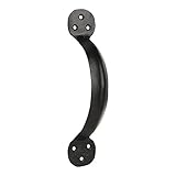 a29 7インチHand Forged Iron Pull、ブラックパウダーコート仕上げ