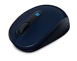 マイクロソフト ワイヤレス コンパクトサイズ 高精細読み取りセンサー Sculpt Mobile Mouse ブルー ブラック 43U-00016