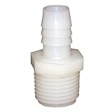 LASCO 19-9663 Barb Fitting Adapter with 1/2-Inch Insert and 3/8-Inch Male Pipe Thread, Nylon by LASC