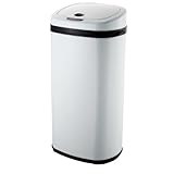 ナカトミ(NAKATOMI) 自動開閉センサー付ゴミ箱 42Lタイプ ホワイト SS-42LS02-W