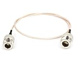 uxcell Nタイプケーブル RG316同軸ケーブル 50cm長さ ケーブルリード 1個入り