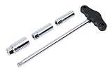 Jack Sealey - Sealey T-Bar & Rubber Insert Spark Plug Socket Set 4Pc 3/8Sq Drive by Jack Sealey